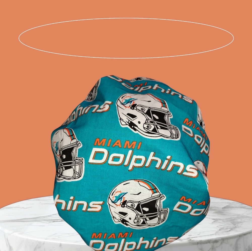 Miami Dolphins Adult  Reversible Helmet Print